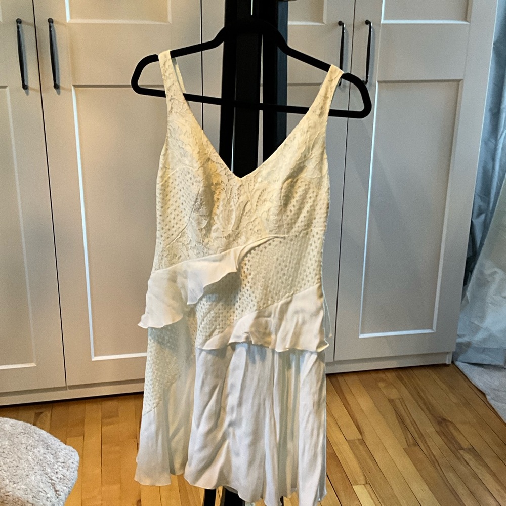 French Connection Cream Midi Dress